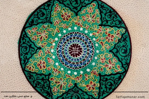  تخته نرد دالبری خاتم طرح اسلیمی و ختایی (10002)