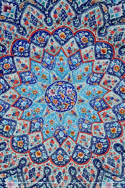 بشقاب برجسته مینا کاری  قطر 40 (10514)