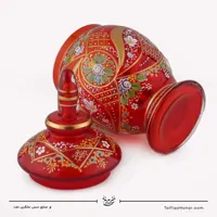 شکلات خوری آبگینه نقاشی شده قرمز سایز 30