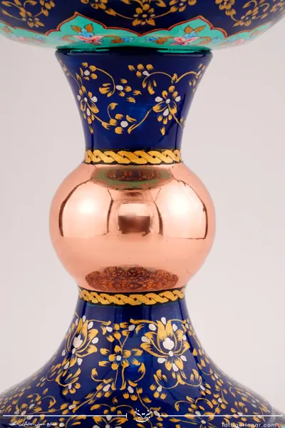 سنگاب مس تمام پرداز با ورق طلا سایز 28(10002)