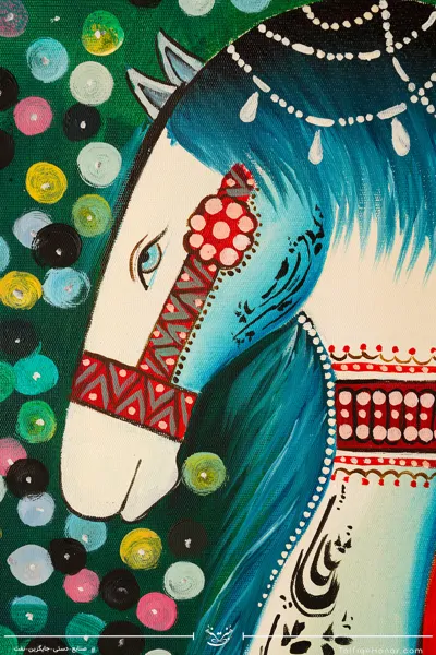 تابلو نقاشی رنگ روغن طرح دختر نوازنده سایز 100*70