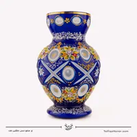 گلدان سه پوست لاجوردی سایز 25