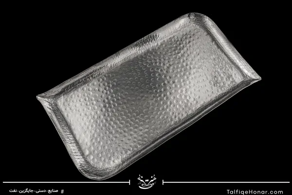 سینی مسی چکش کاری مدل آوا سایز 21*39/5