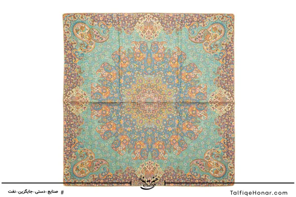 ست رومیزی ترمه طرح آسمان