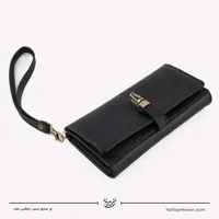 کیف دستی زنانه چرم مدل آنا رنگ مشکی سایز 3*10*20