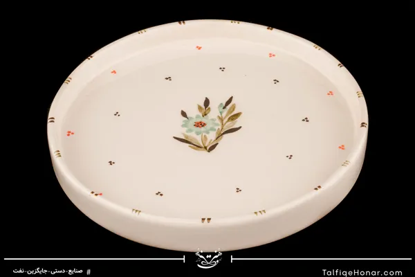 سرویس چای خوری چهار نفره طرح بابونه با قندان و سینی