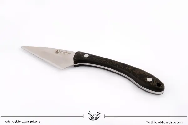 چاقوی کمپینگ با دسته میکارتا و تیغه استیل سایز 17