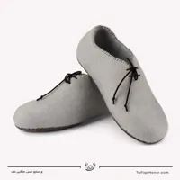 پاپوش نمدی بنددار رنگ خاکستری سایز 38