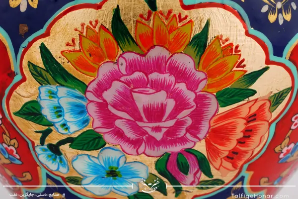 قندان سیبی تمام پرداز با ورق طلا سایز 23 کد 001(10482)