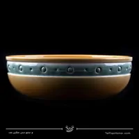 کاسه سرامیکی با رنگ کرمی قطر 22