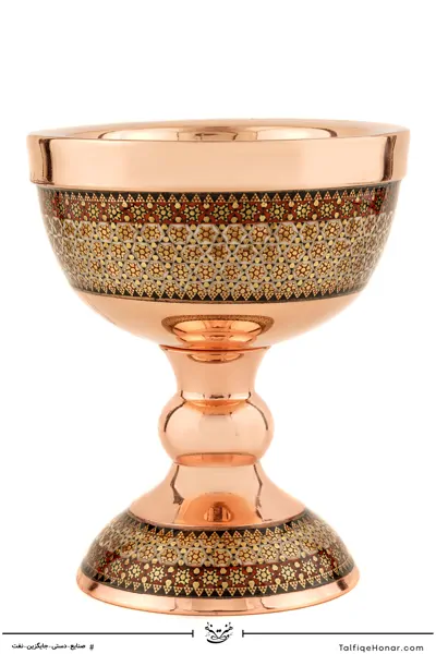 سنگاب مس خاتم کاری سایز 14