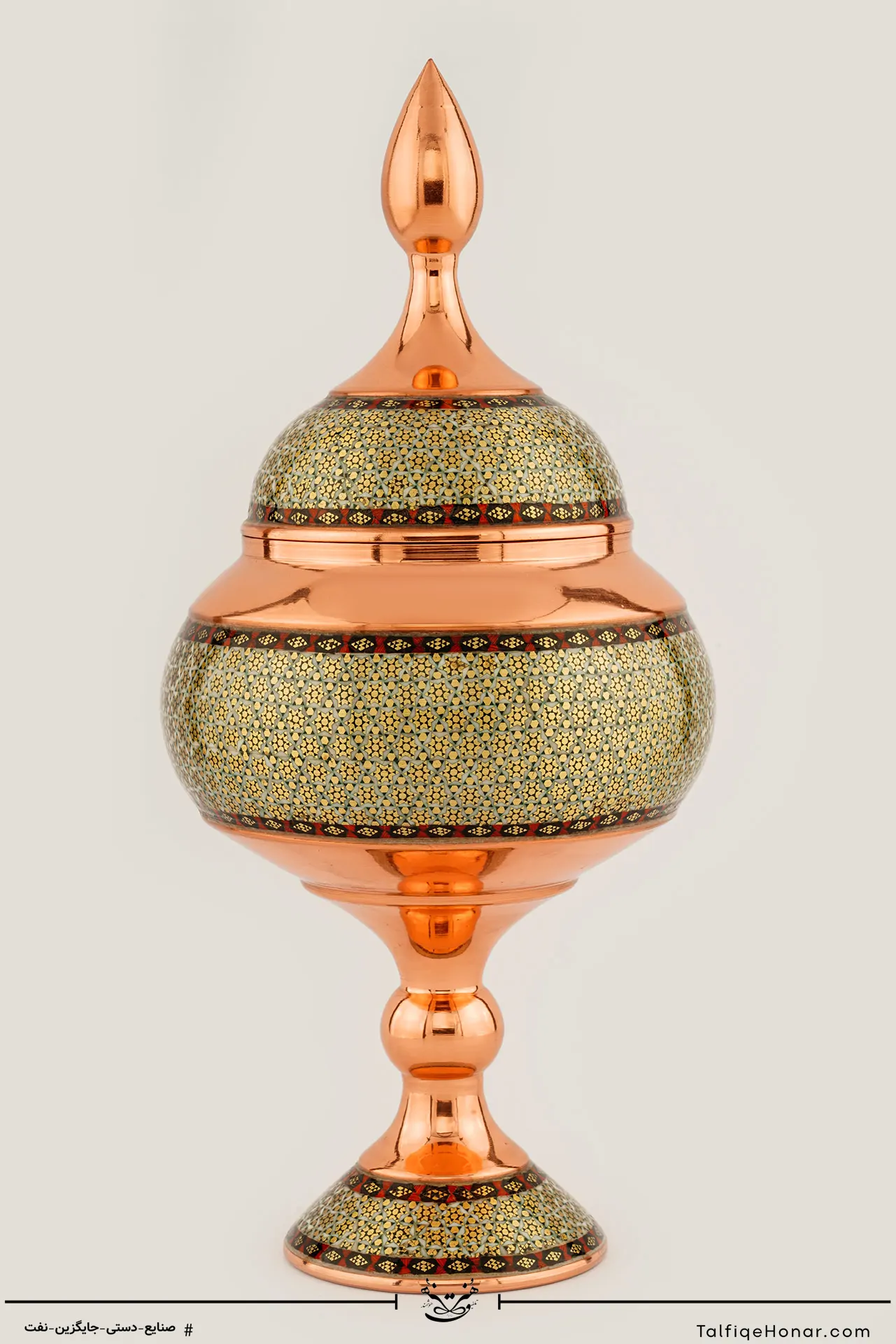 شکلات خوری مس خاتم سایز 28 کد(10494)