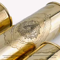 ست 3 تایی گلدان استوانه ای برنجی