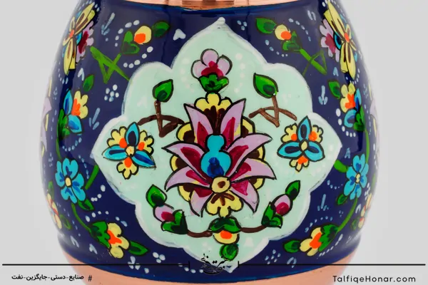 گلدان صراحی مس پرداز سایز 20(10482)