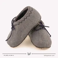 پاپوش نمدی بندار رنگ طوسی سایز 21