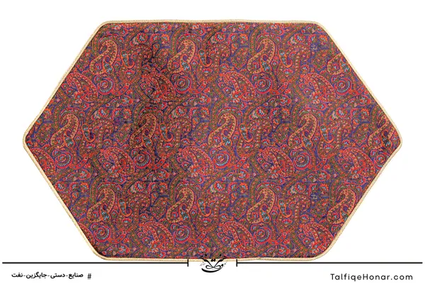  ست رومیزی ترمه طرح رضایی