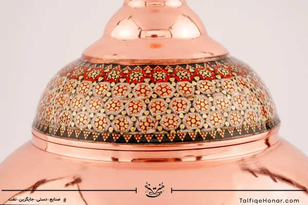 قندان سیبی مس خاتم سایز 23 کد 002(10482)