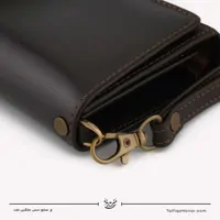 کیف دستی زنانه چرم مدل آنا رنگ قهوه ای سایز 3*10*20