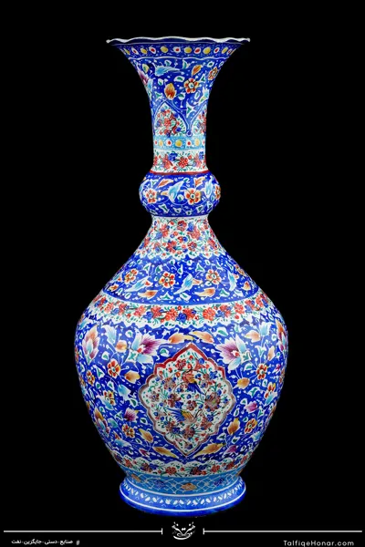 گلدان مینا کاری سایز 30 (10514)