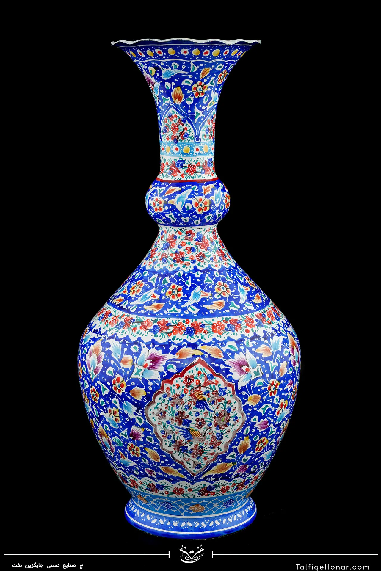 گلدان مینا کاری سایز 30 (10514)