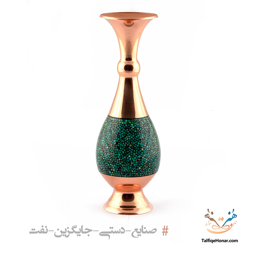 گلدان مس فیروزه سایز 20
