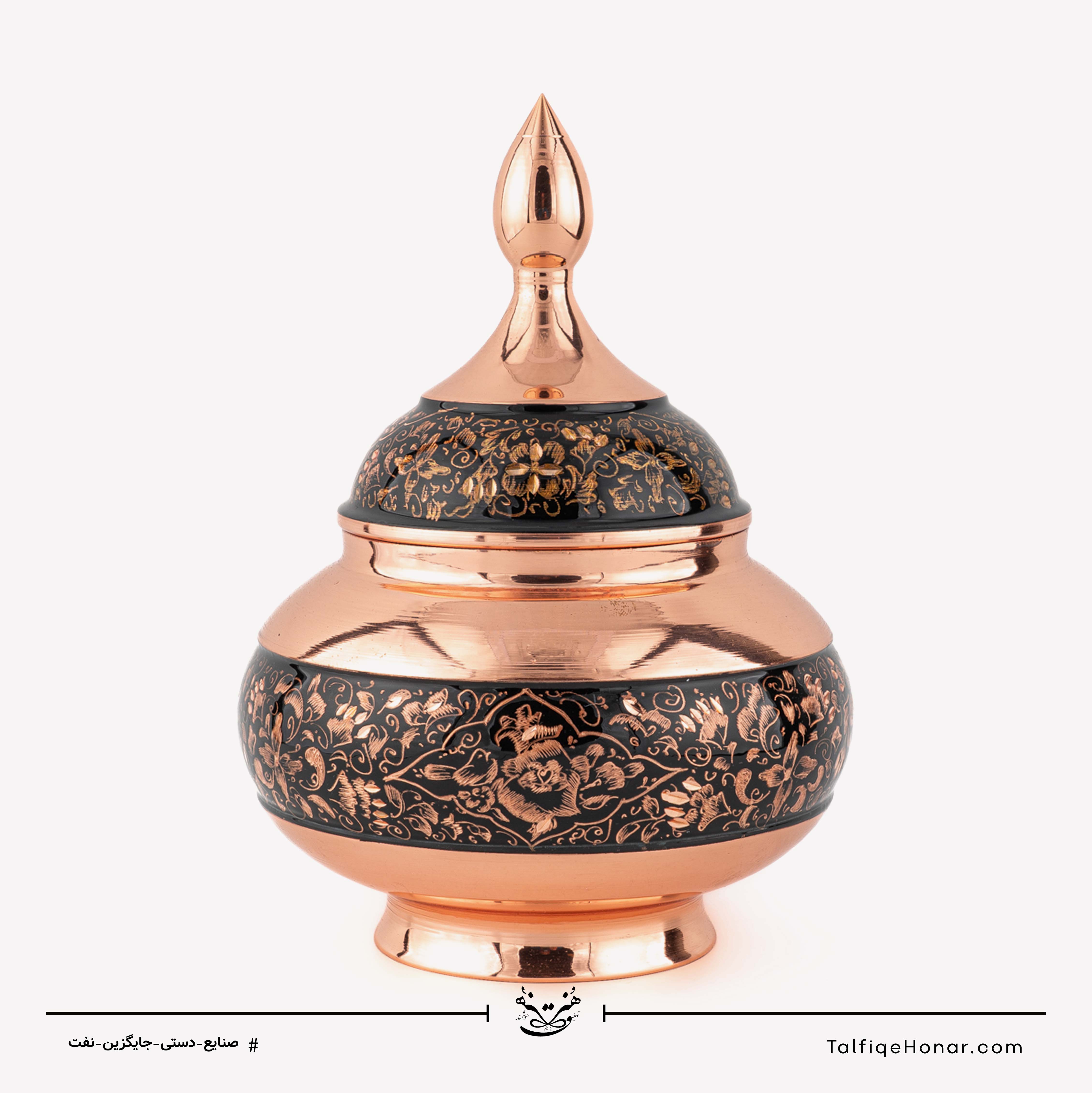 قندان مس الماس تراش طرح ویژه سایز 20 