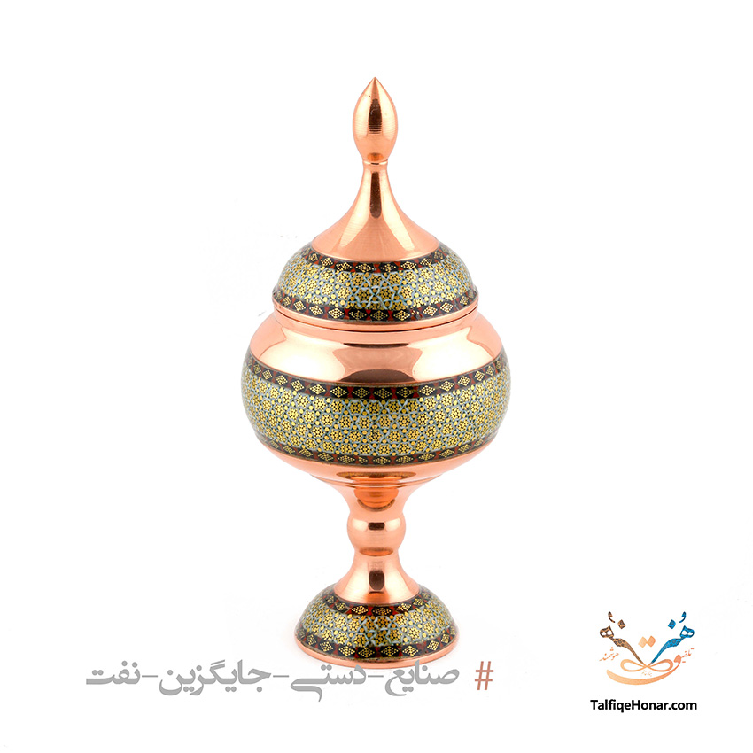 شکلات خوری مس خاتم سایز20