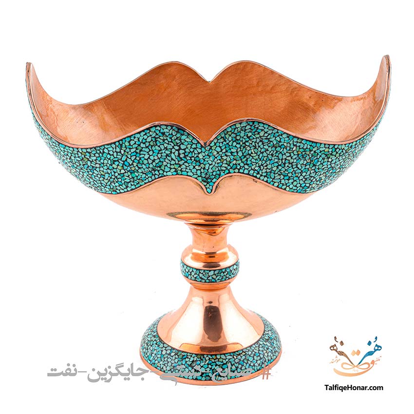 کشکول مس فیروزه کوبی سایز 26